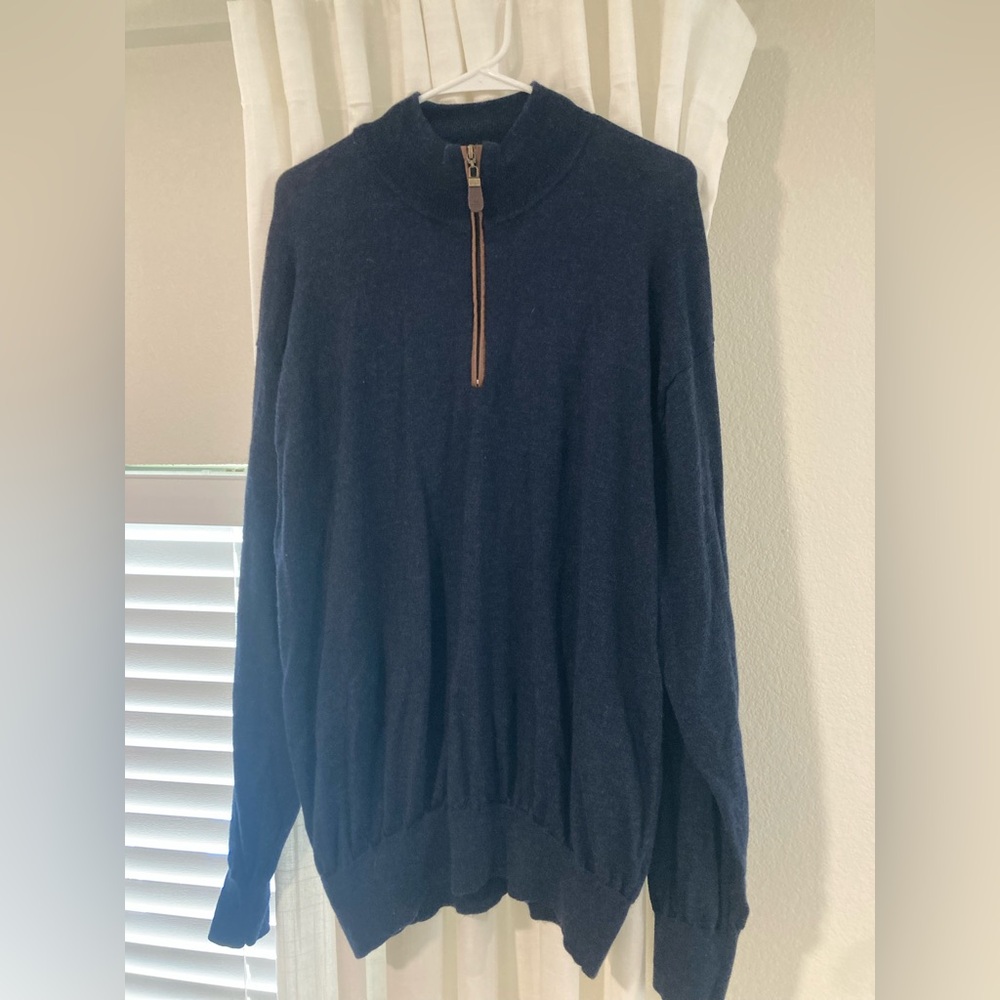 ORVIS Men's Navy Blue Sweater size XXL